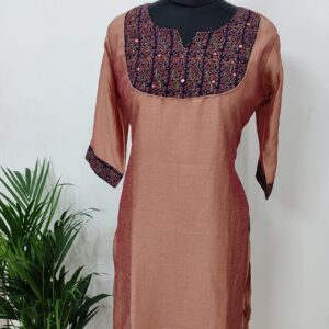 VICHITRA SILK YOKE WORK KURTI
